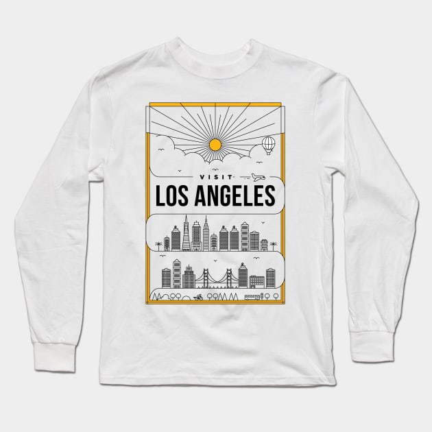 VISIT LOS ANGELES Long Sleeve T-Shirt by cranko
